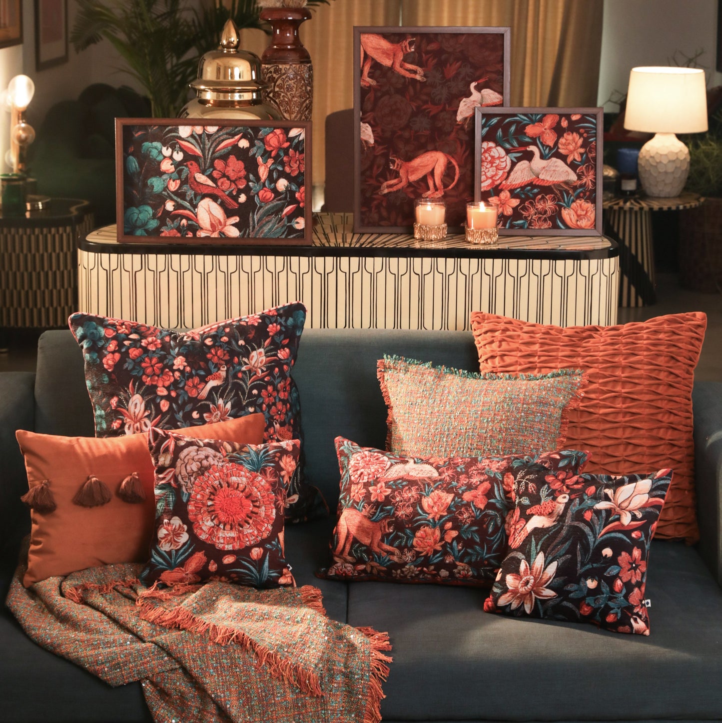 Bahaar Chenille Cushion Cover
