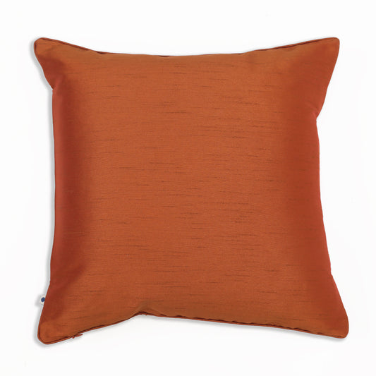 Mandala Orange Embroidered Cushion Cover