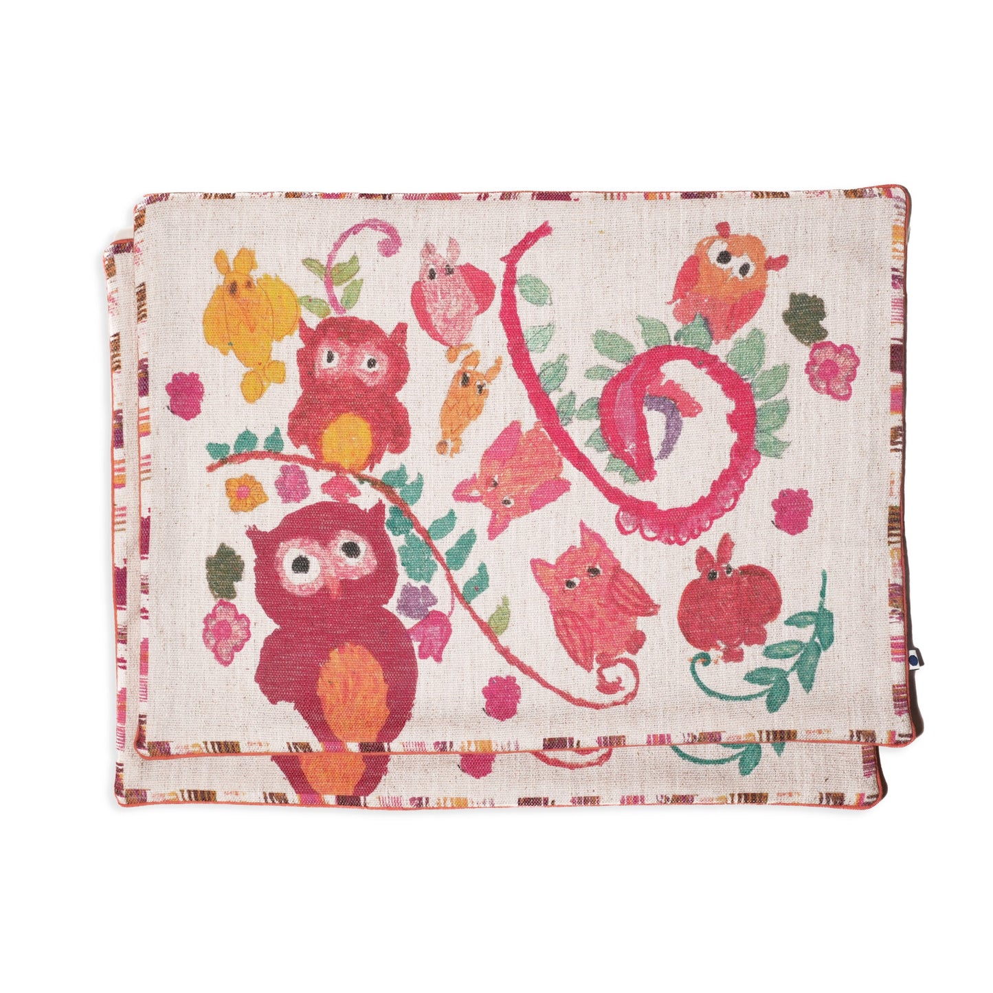 Owls – Pink Table Linen Set