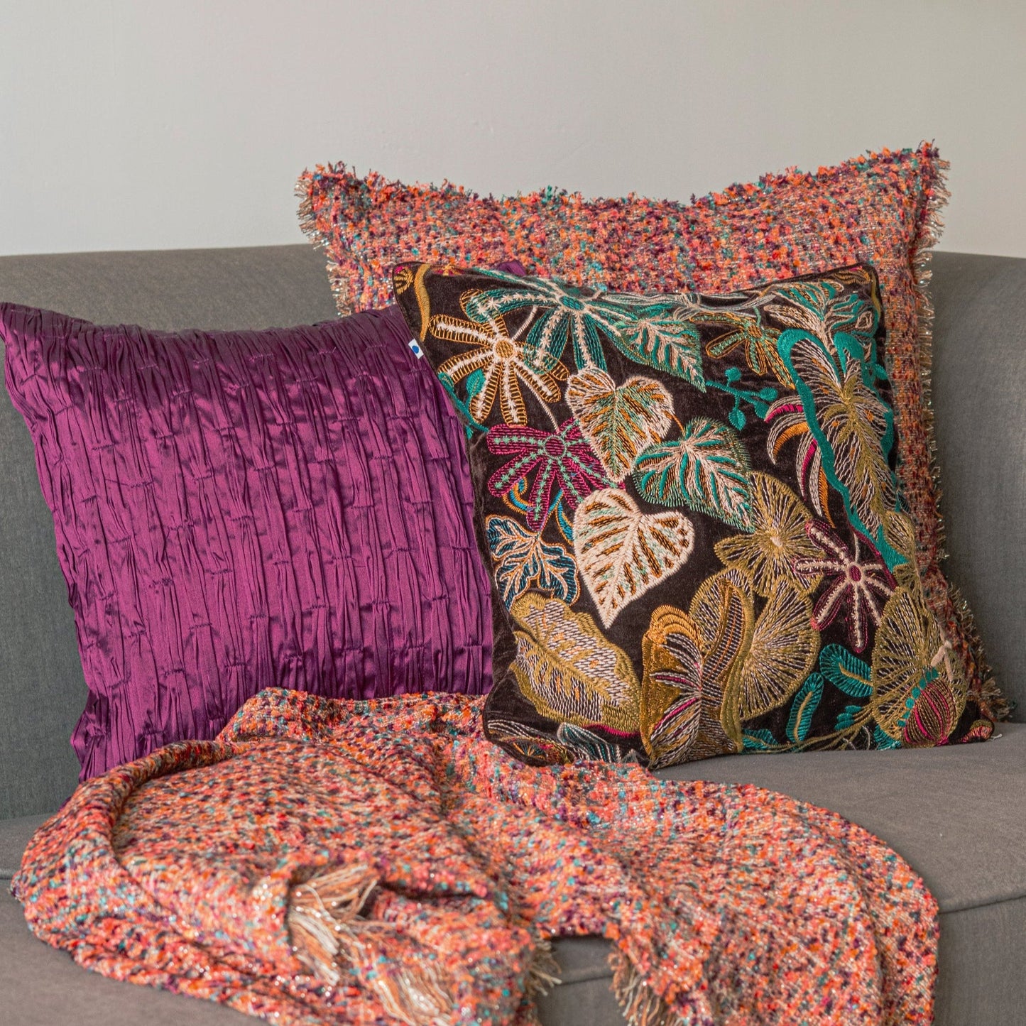 Selene Purple Cushion Cover