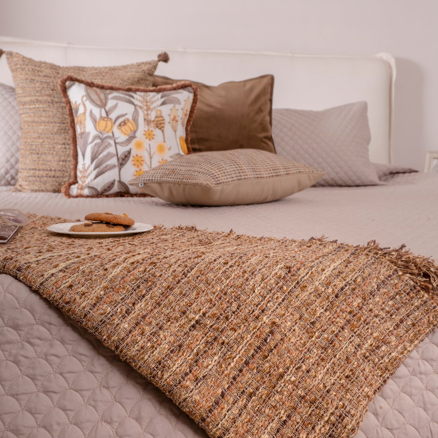Thatched Brown Handwoven Throw