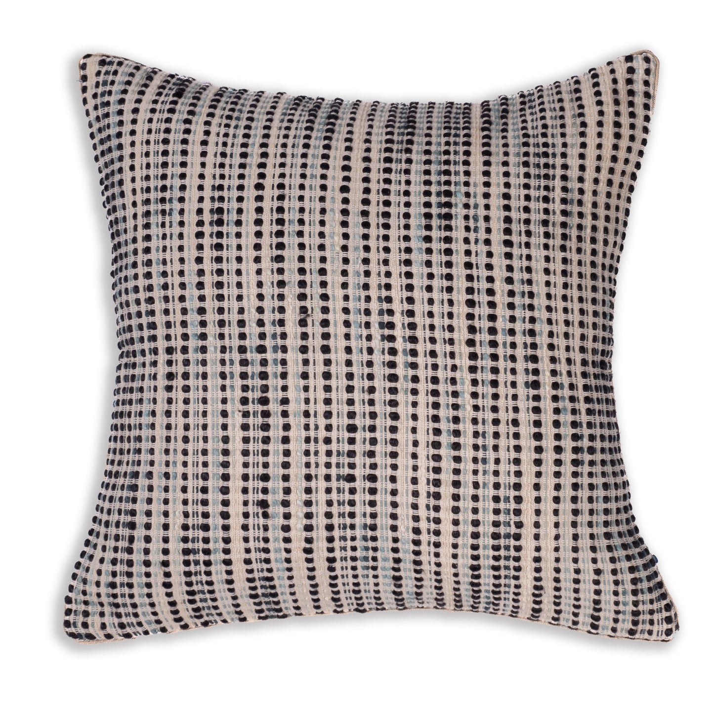 Mirage Black Handwoven Cushion Cover
