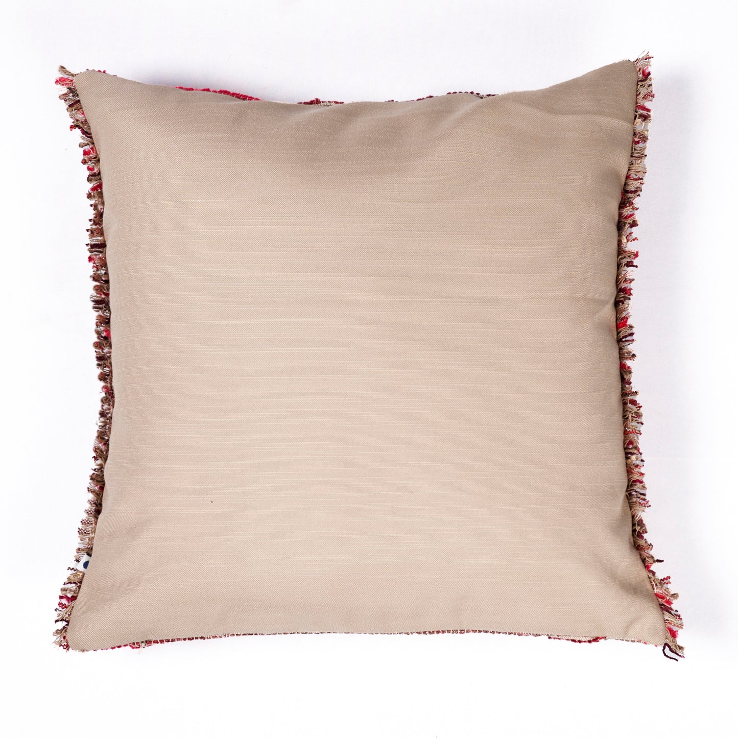 Roadway Red Handwoven Cushion Cover