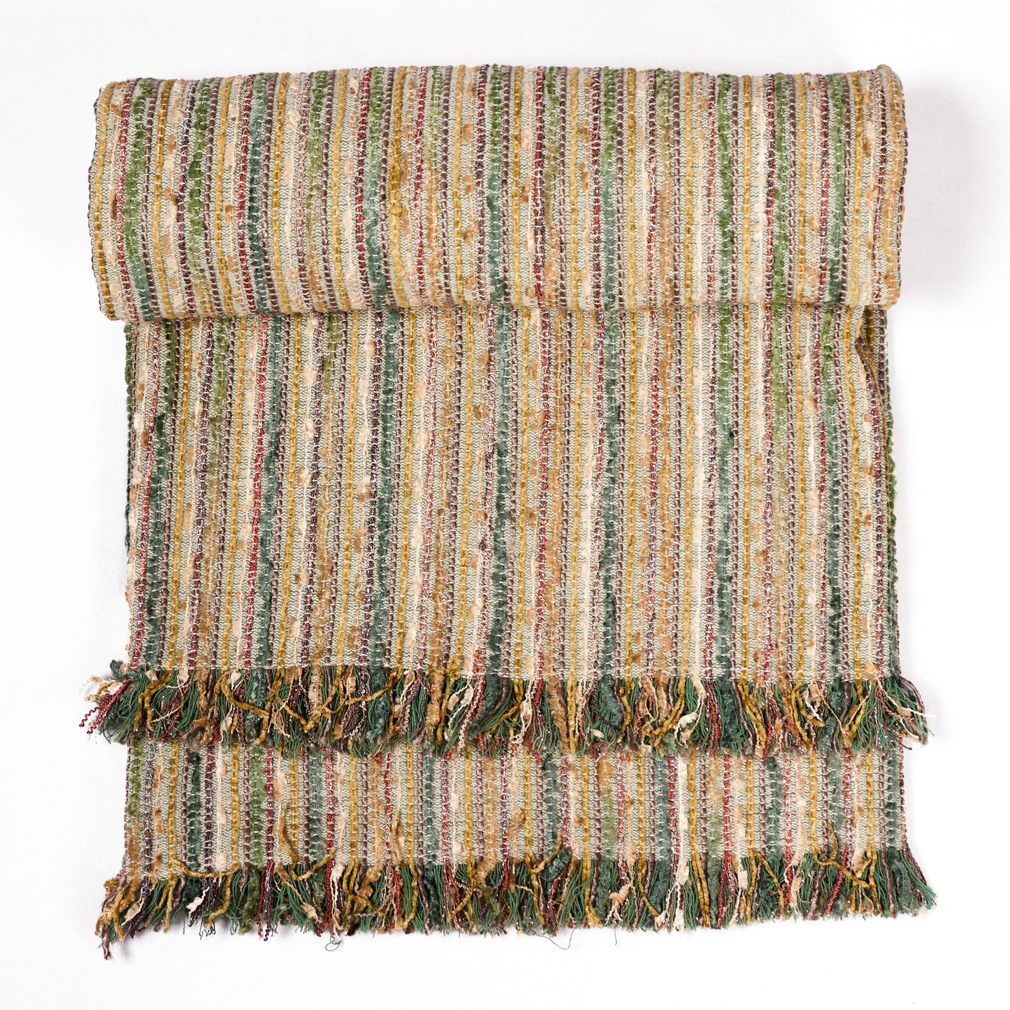 Sombre Green Handwoven Throw