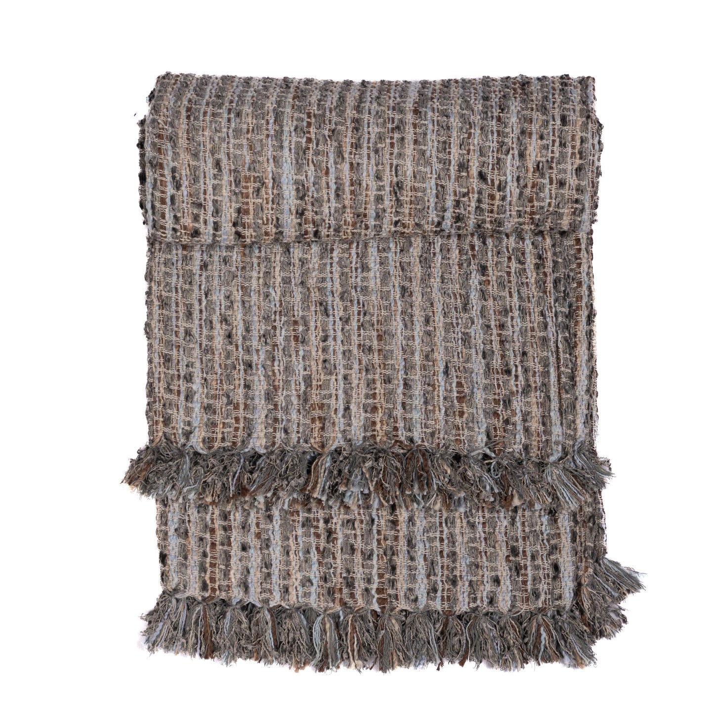 Thatched Grey Handwoven Throw