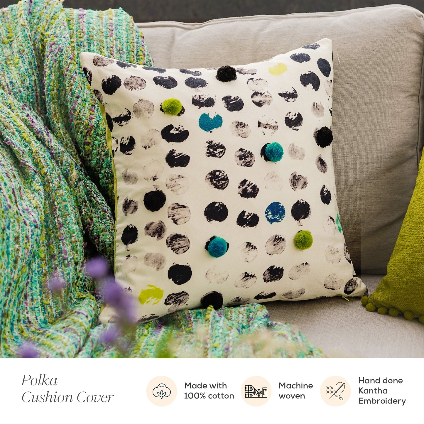 Polka Cushion Cover