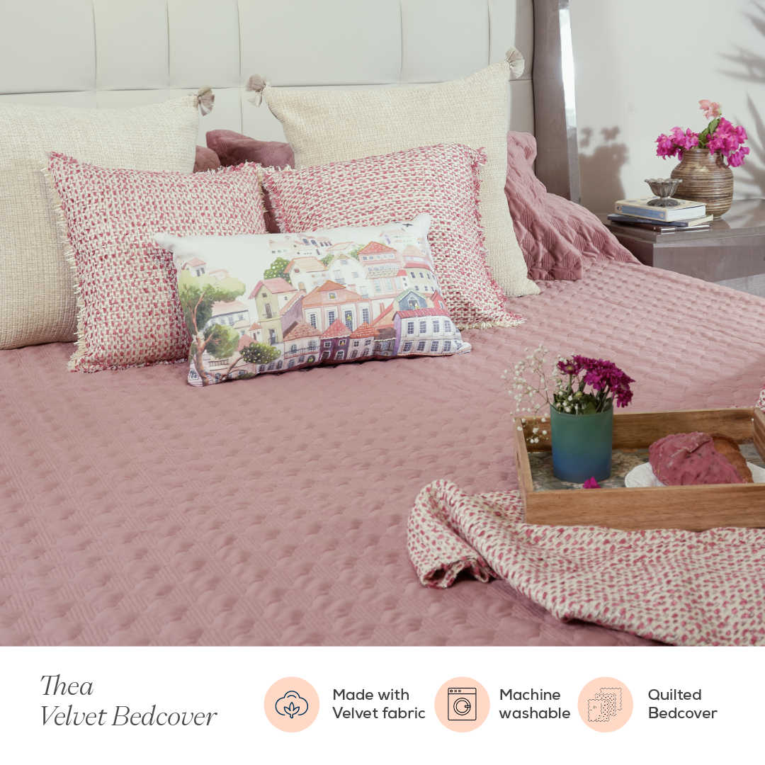 Thea Velvet Bedcover