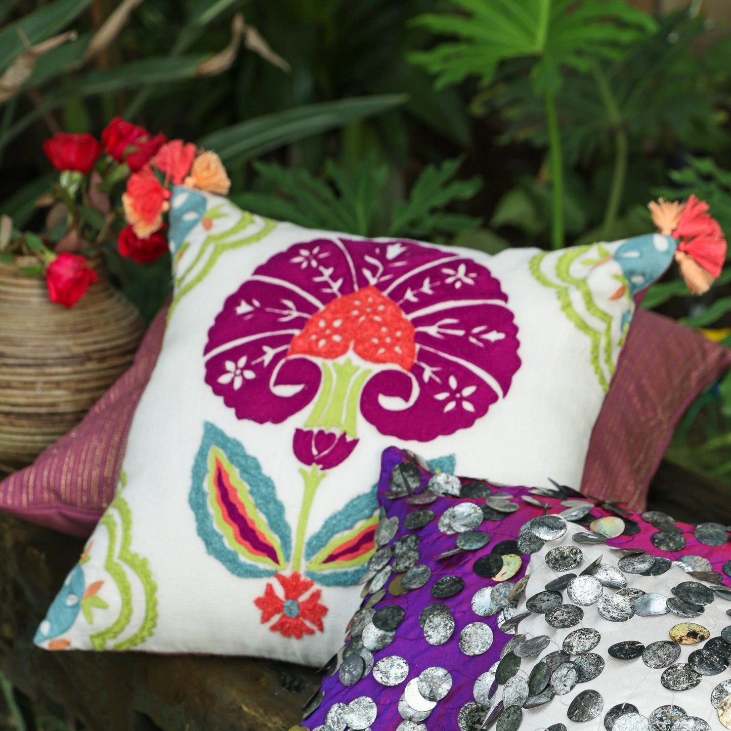 Saubhagya Hand embroidered Cushion