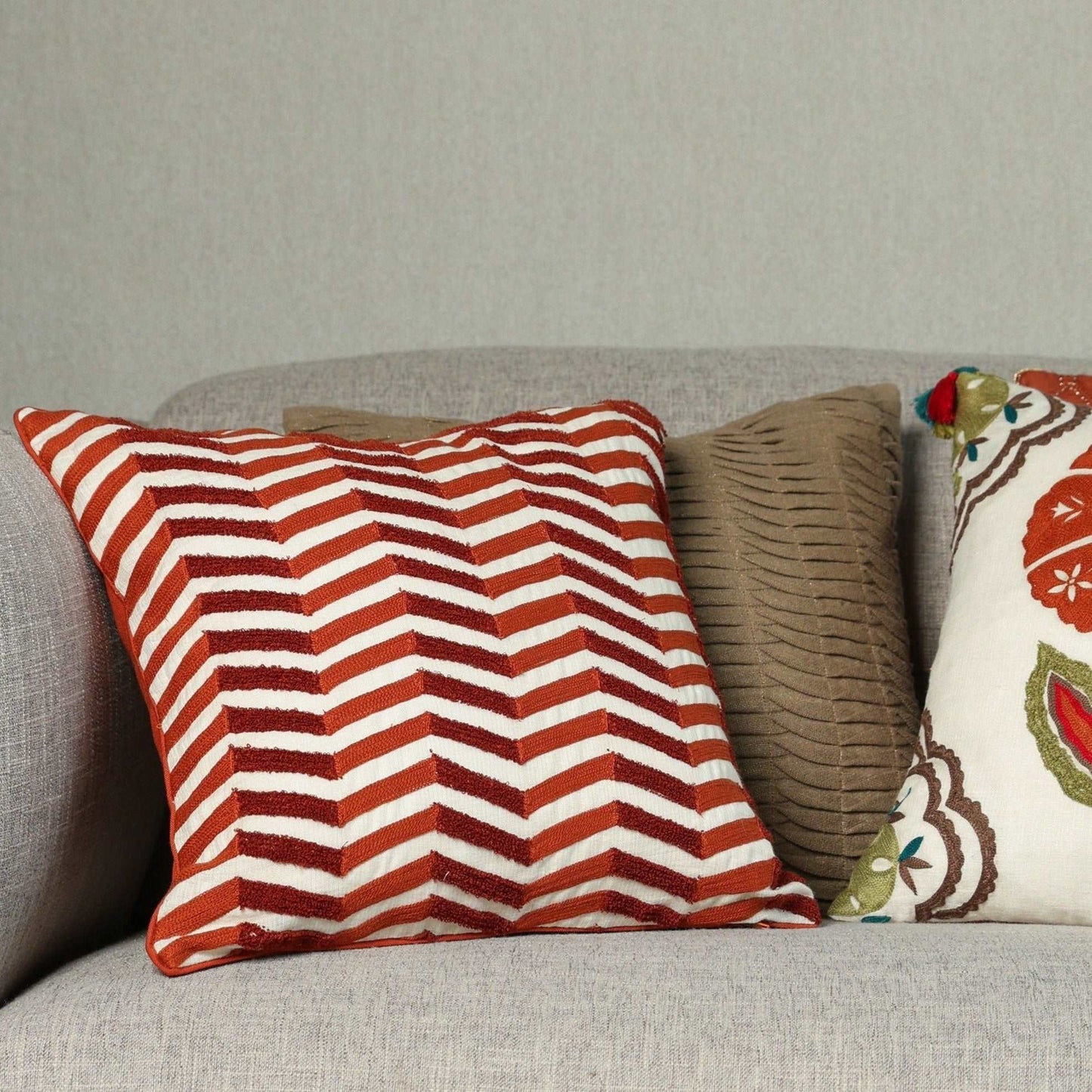 Lahar Hand Embroidered Cushion