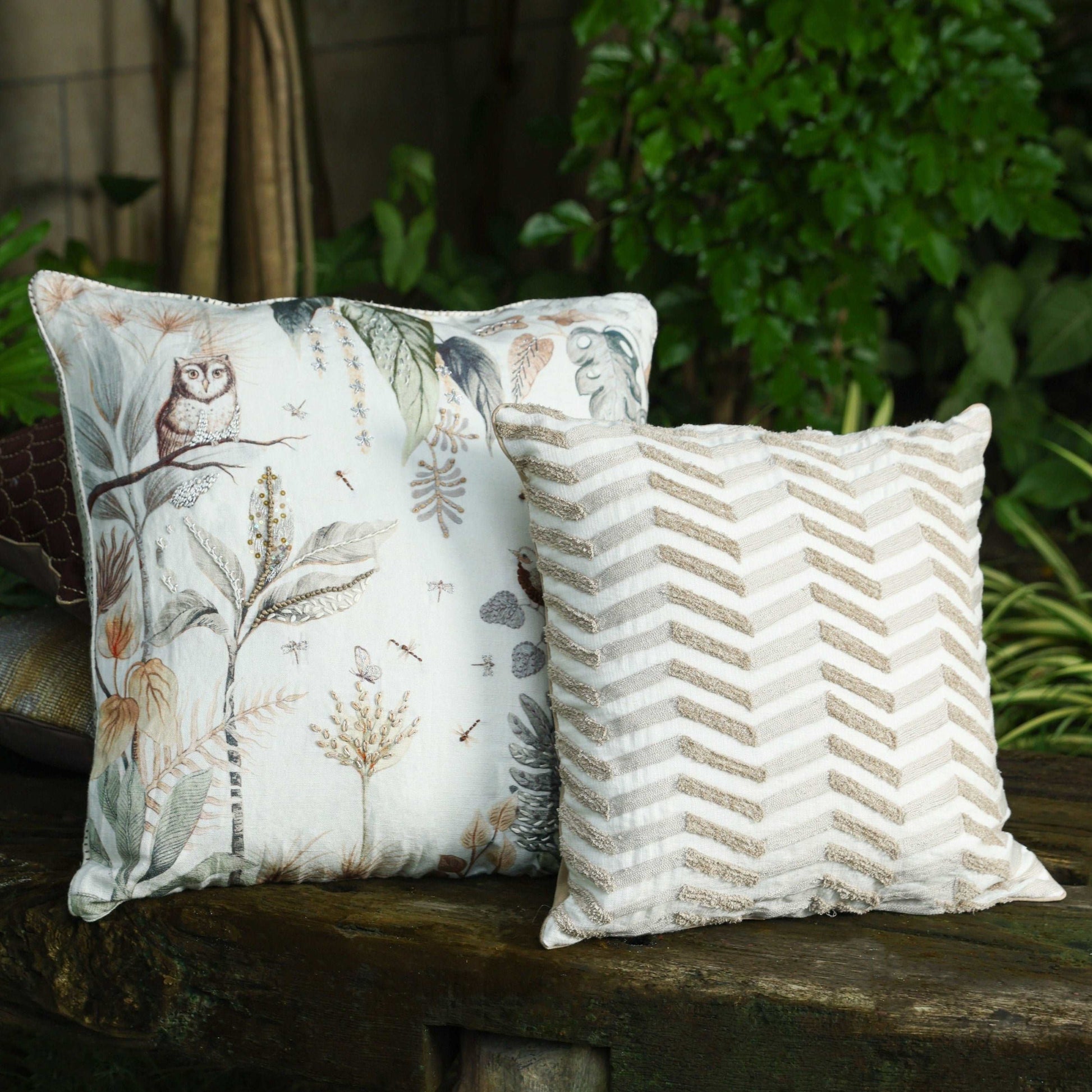 Lahar Hand Embroidered Cushion