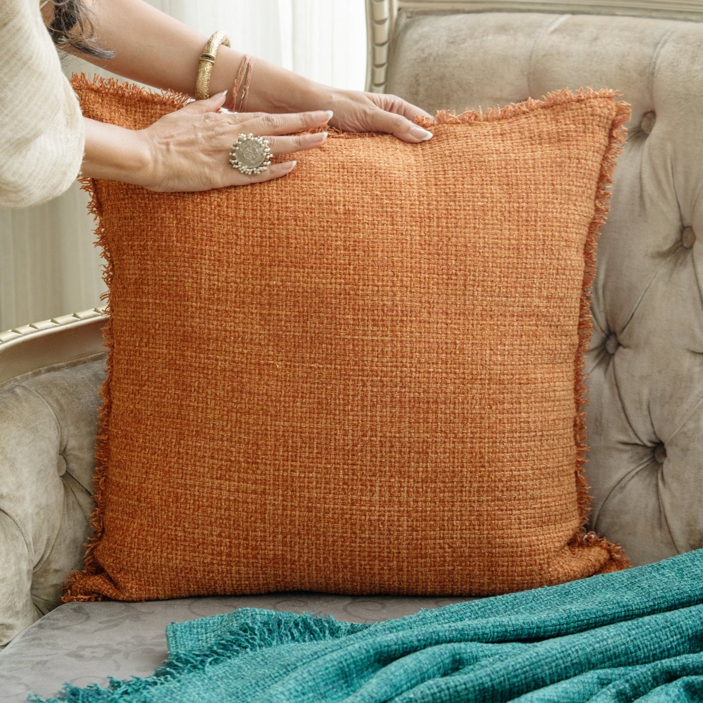 Nysa Rust Cushion Cover