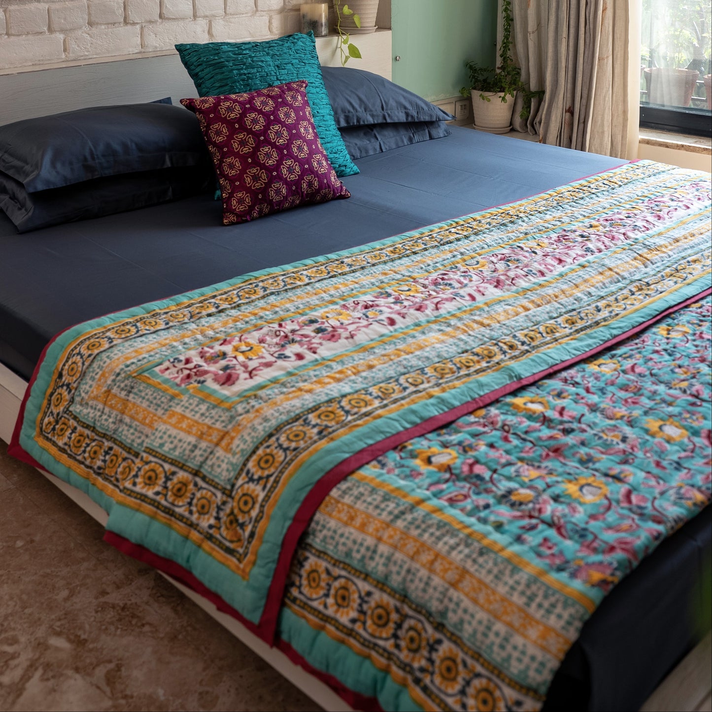 Turquoise Sunshine Dohar