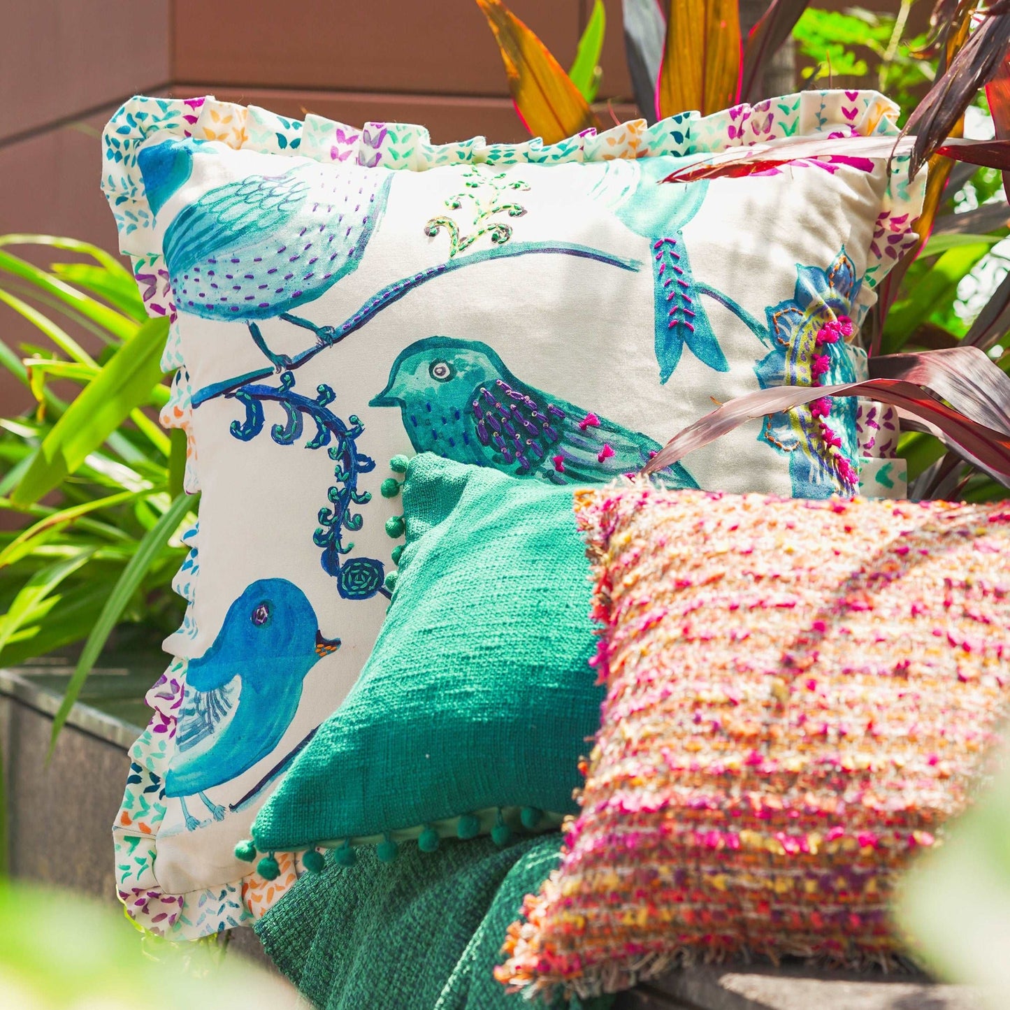 Bird of Paradise Cushion Cover