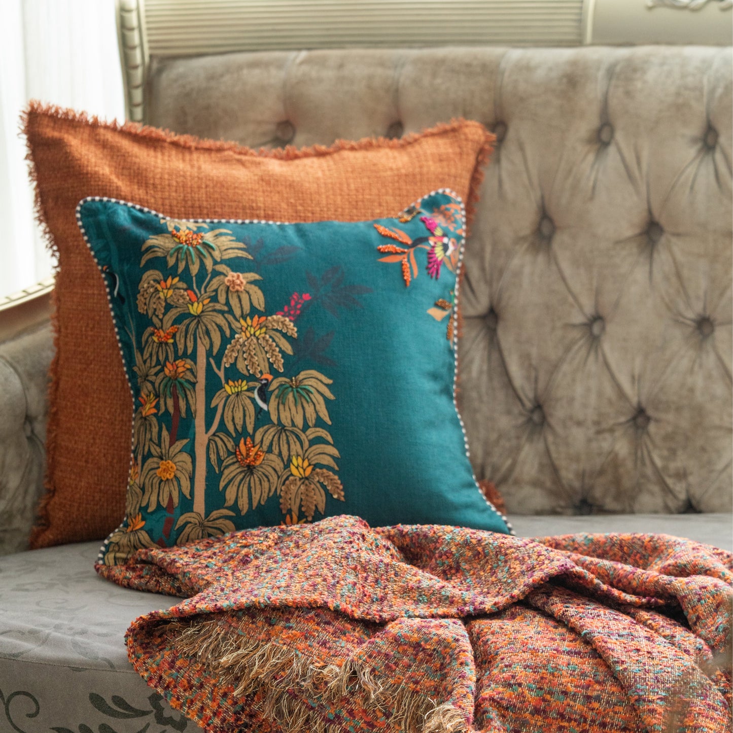 Nysa Rust Cushion Cover