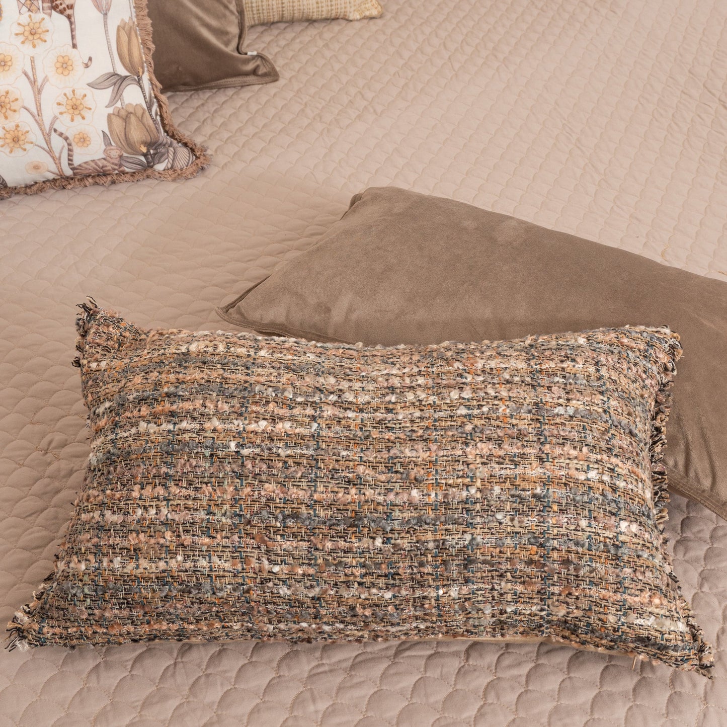 Enlaced Neutral Cushion Cover