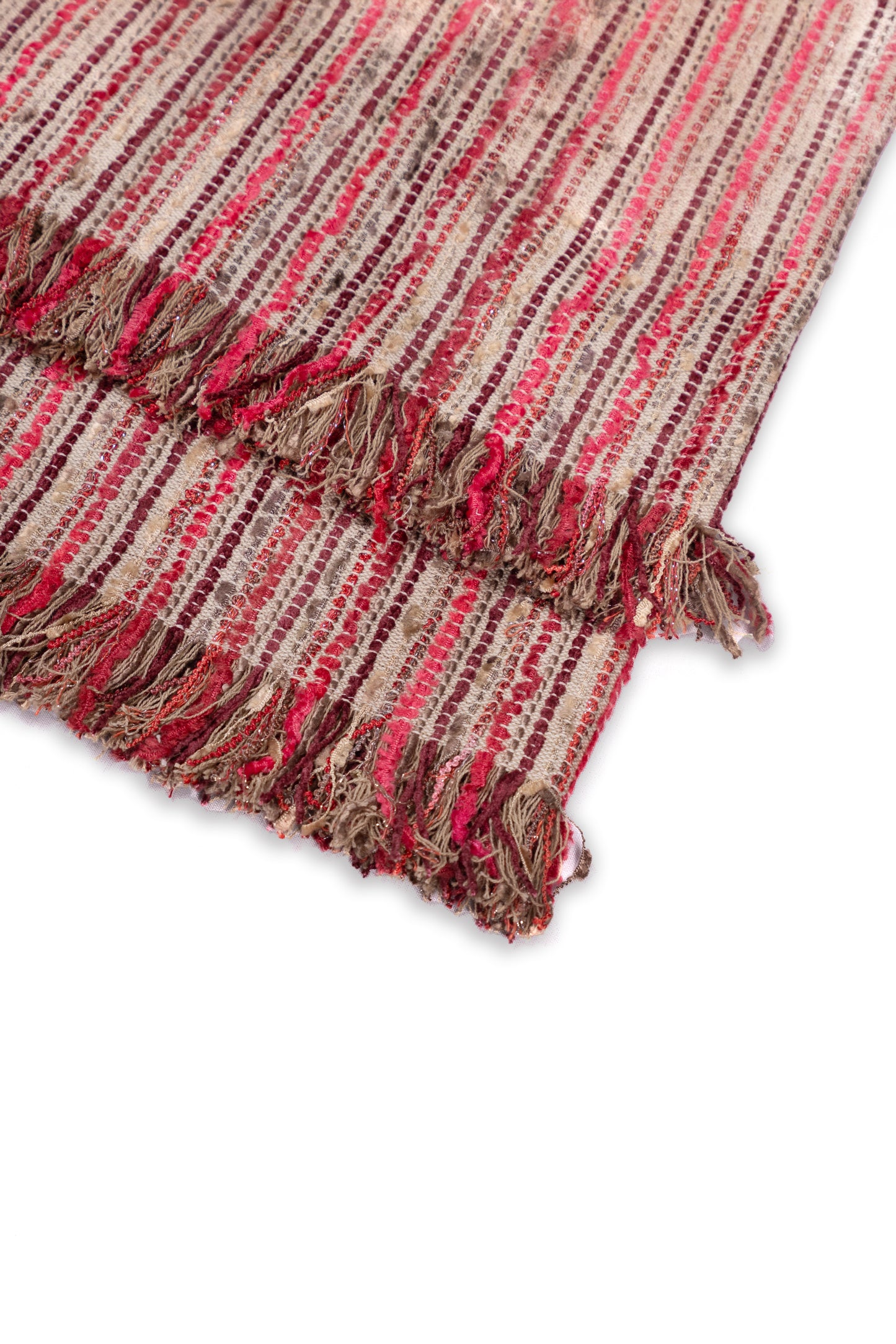 Sombre Red Handwoven Throw