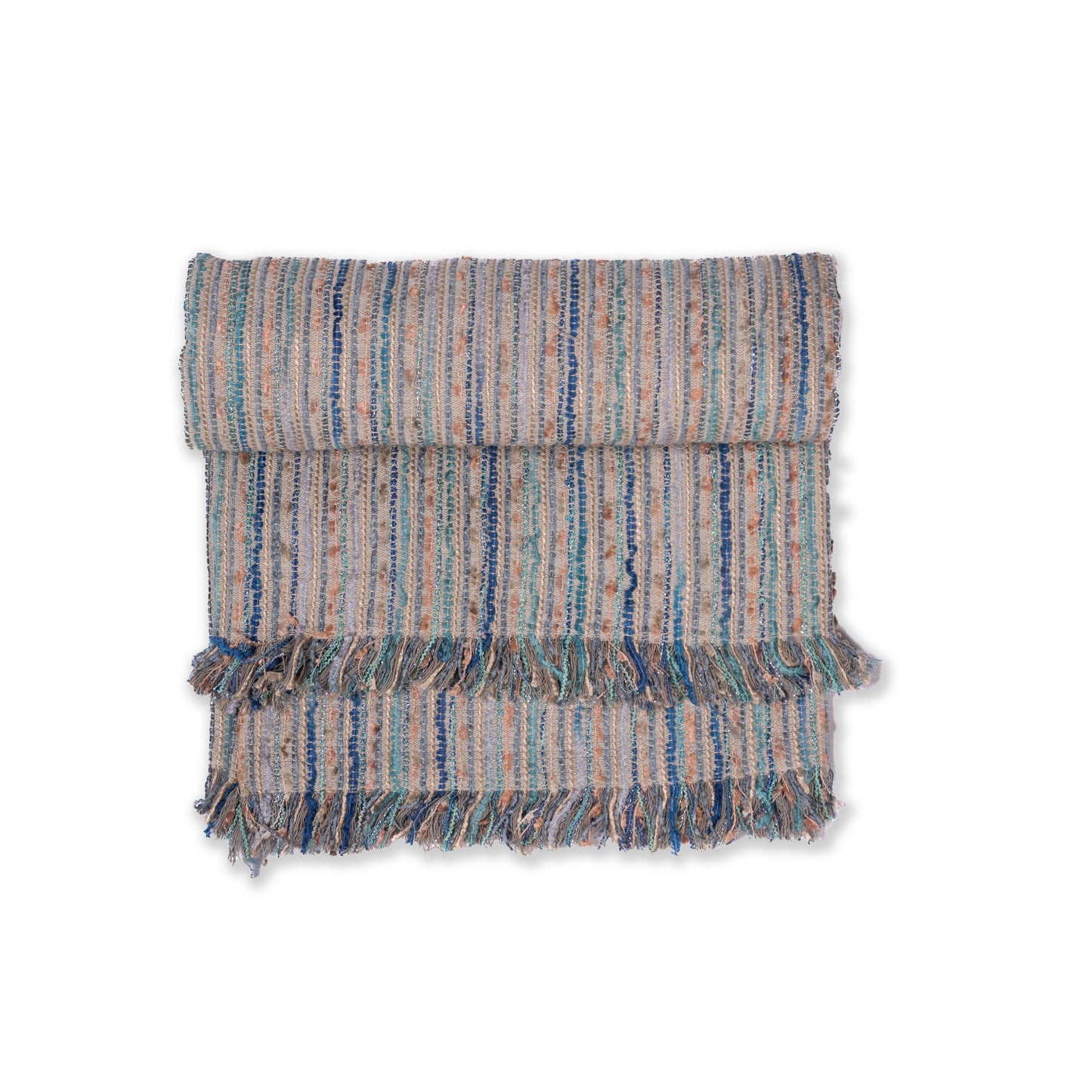 Sombre Blue Handwoven Throw