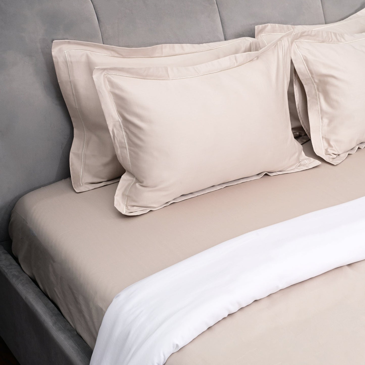 Taupe and Ivory Duvet Covers