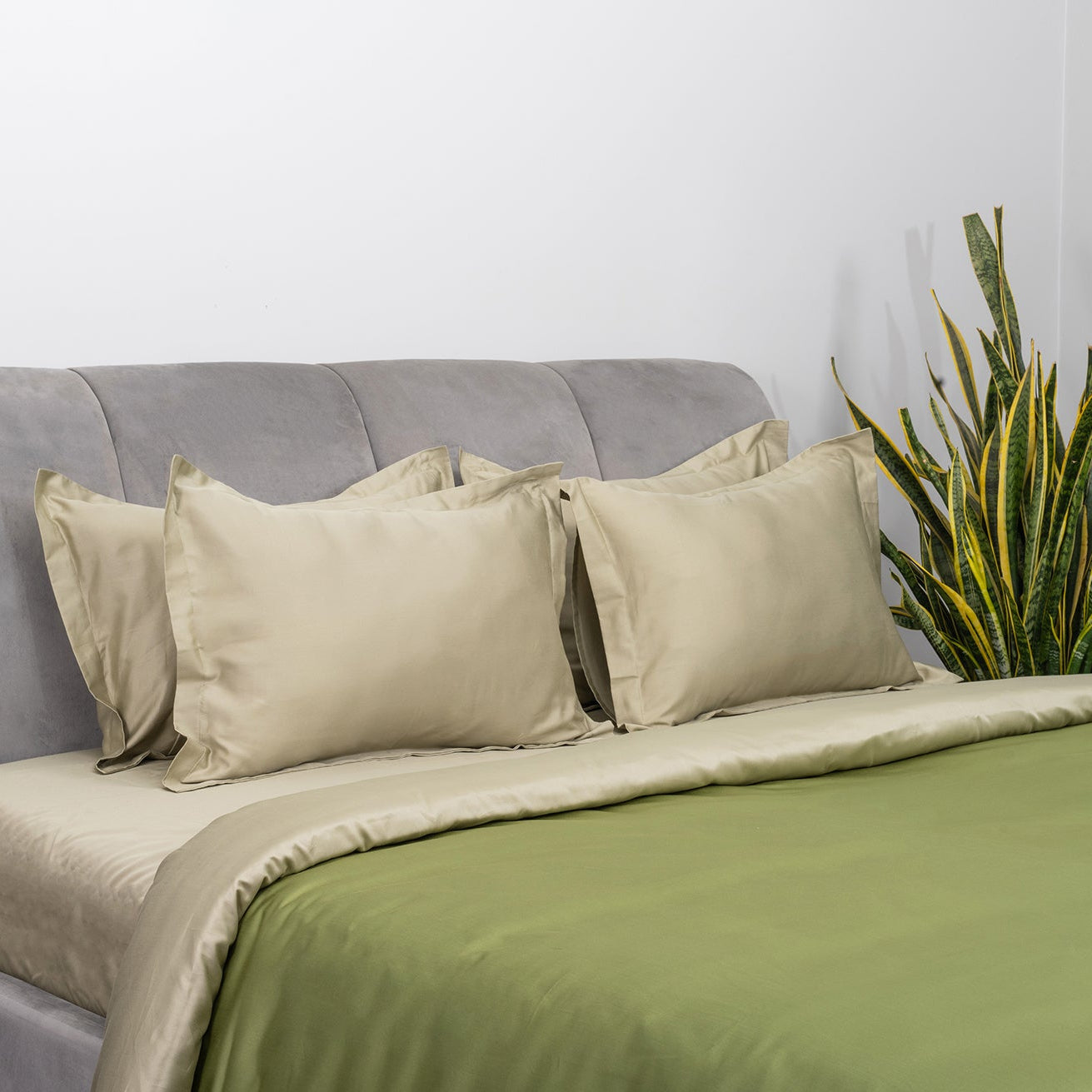 Forest Sage and Shimmering Olive Duvet Covers