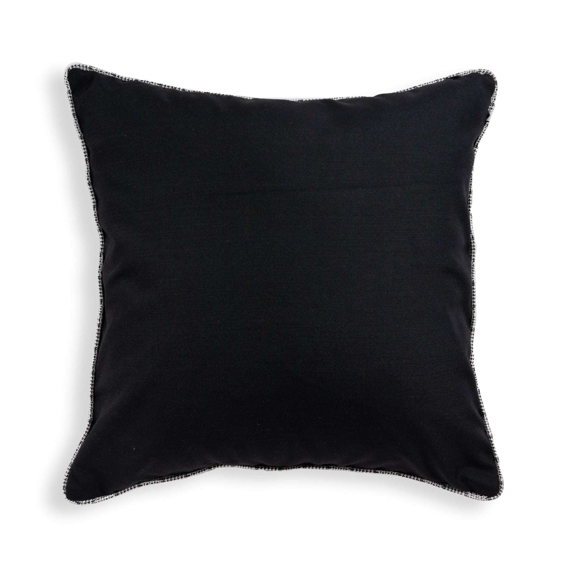 Black & White Teal Tango Velvet Cushion