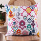 Ikat Embroidery Cushion Cover
