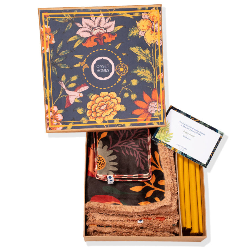Modern Bloom Rust- Table Linen Gift Set
