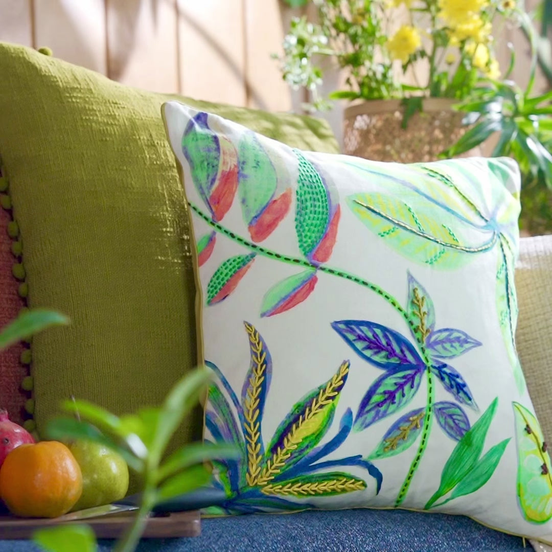 Lime green cushion covers best sale